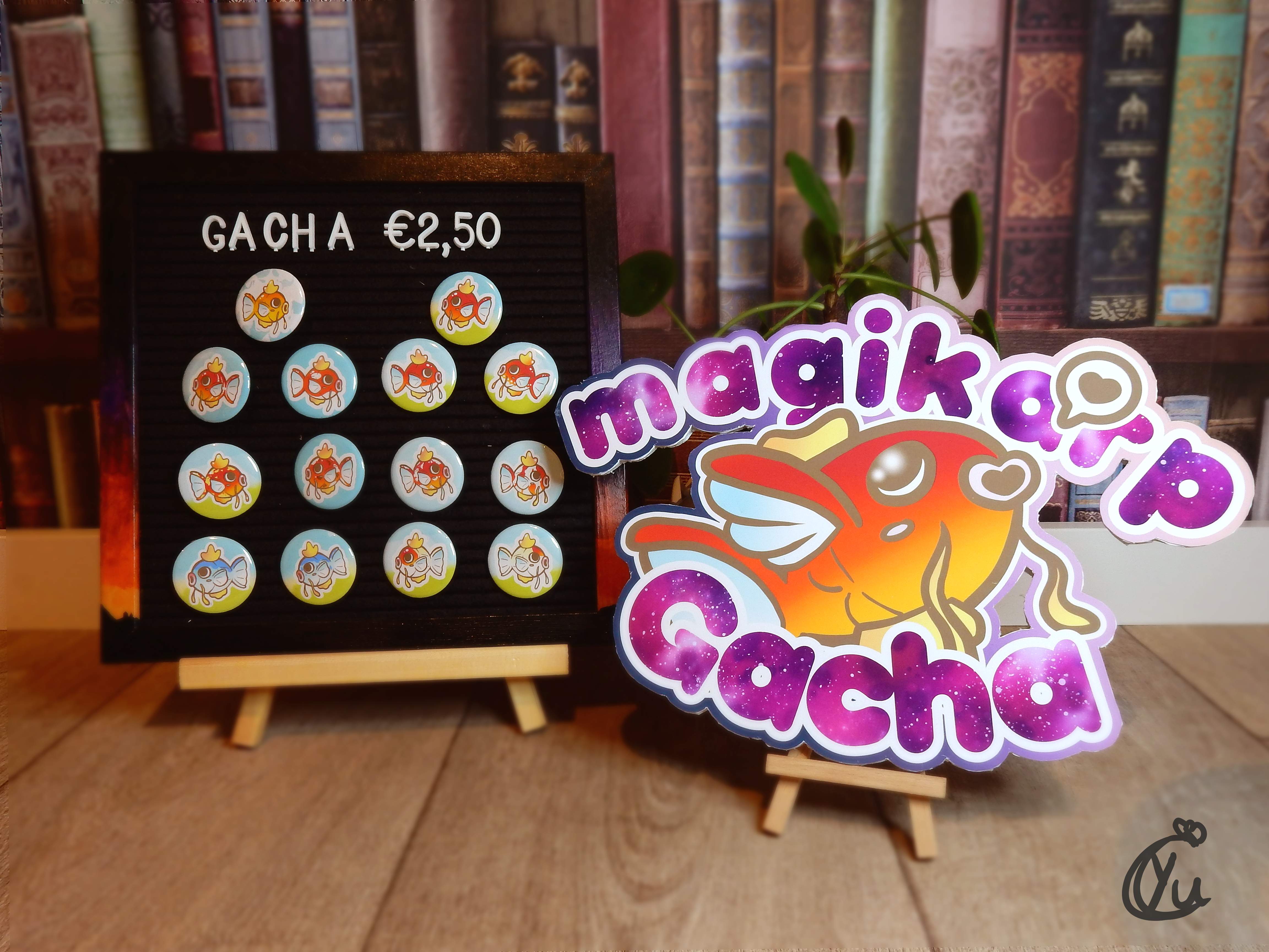 Magikarp Jump! inspired buttons, random or pick your favourite